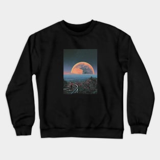 Celestial Reverie - Retro Space Crewneck Sweatshirt